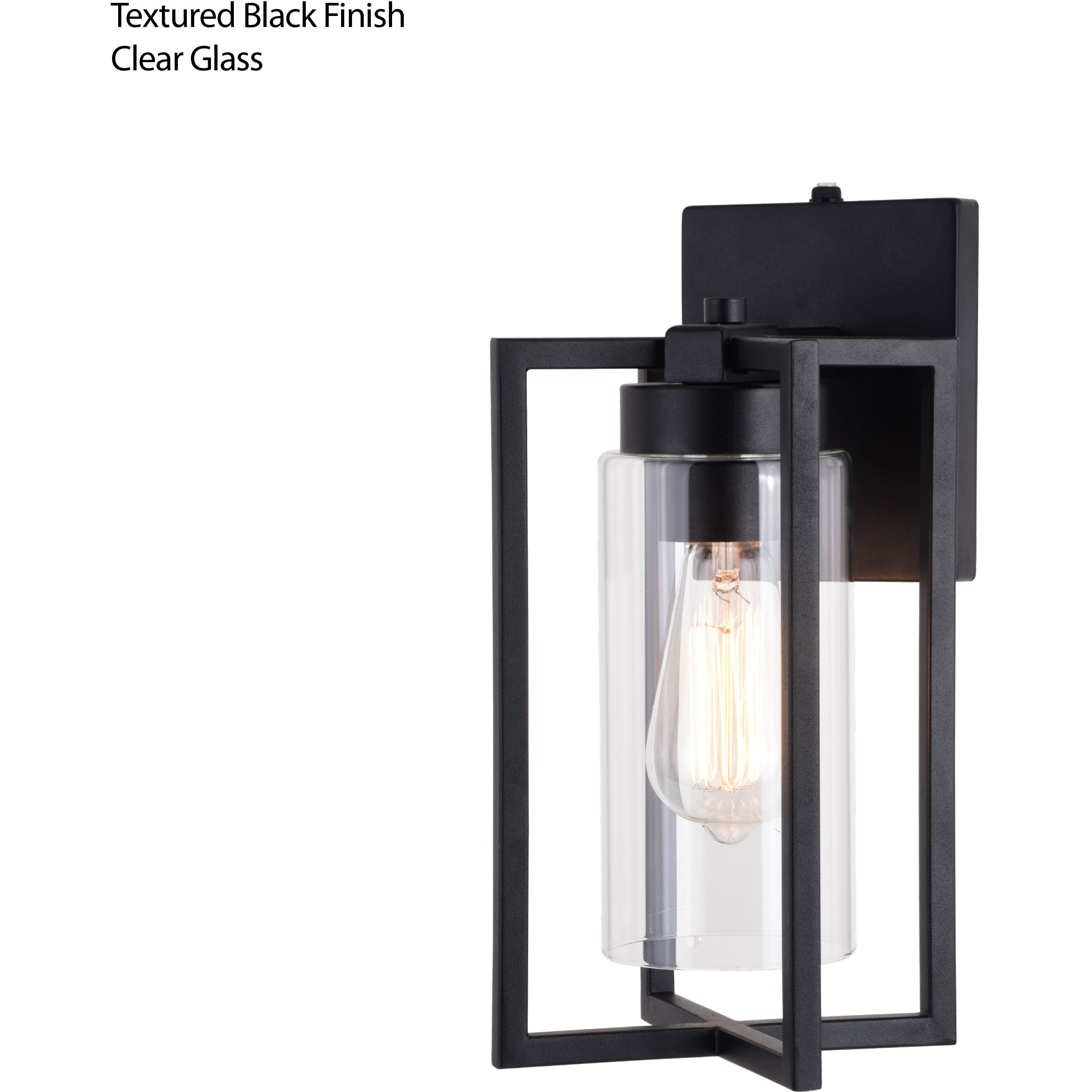 Kilbourne LED 13 inch Textured Black Outdoor Wall